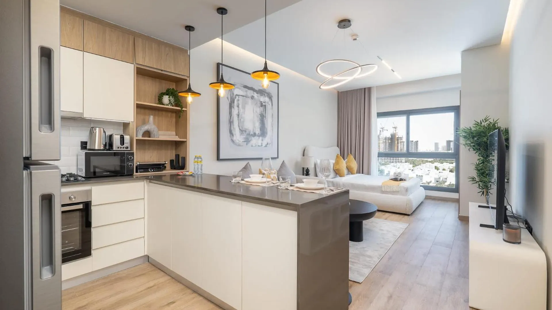 Studio That Sleeps 2 And Near Circle Mall And Five, Jvc Dubai United Arab Emirates